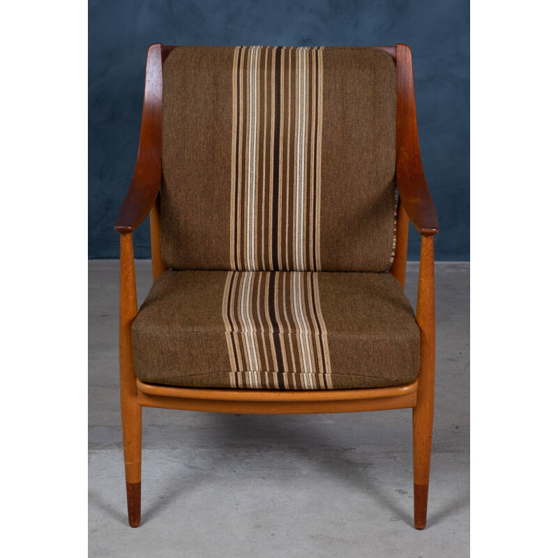 Pair of vintage teak armchairs by Peter Hvidt & Orla Mølgaard-Nielsen, Denmark 1950