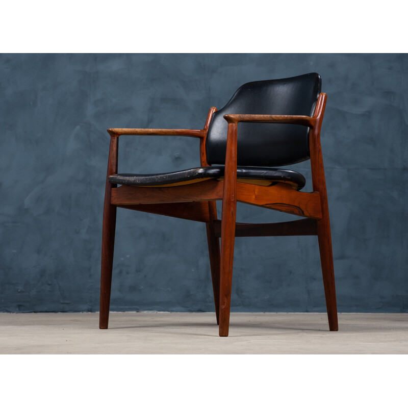 Vintage rosewood armchair by Arne Vodder, Denmark 1960s