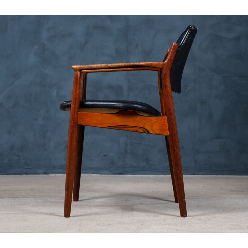 Vintage rozenhouten fauteuil van Arne Vodder, Denemarken 1960