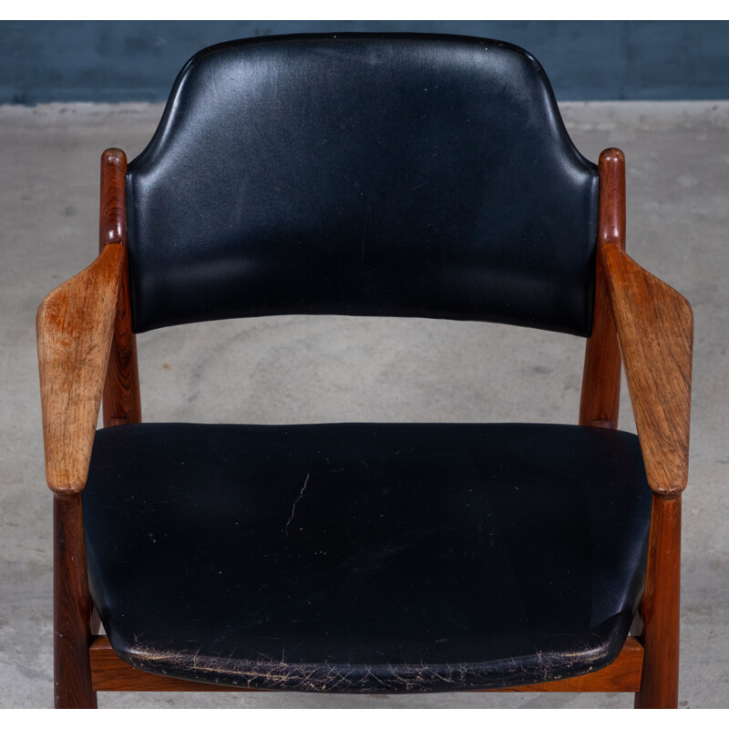 Vintage rosewood armchair by Arne Vodder, Denmark 1960s