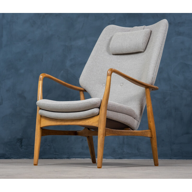 Fauteuil vintage lounge par Madsen & Schübel, Danemark 1950