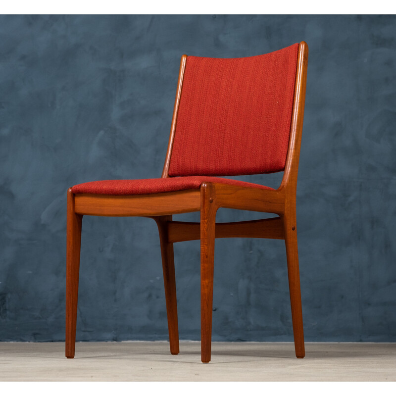 Set of 6 vintage teak chairs by Johannes Andersen for Uldum Møbelfabrik, Denmark 1960s