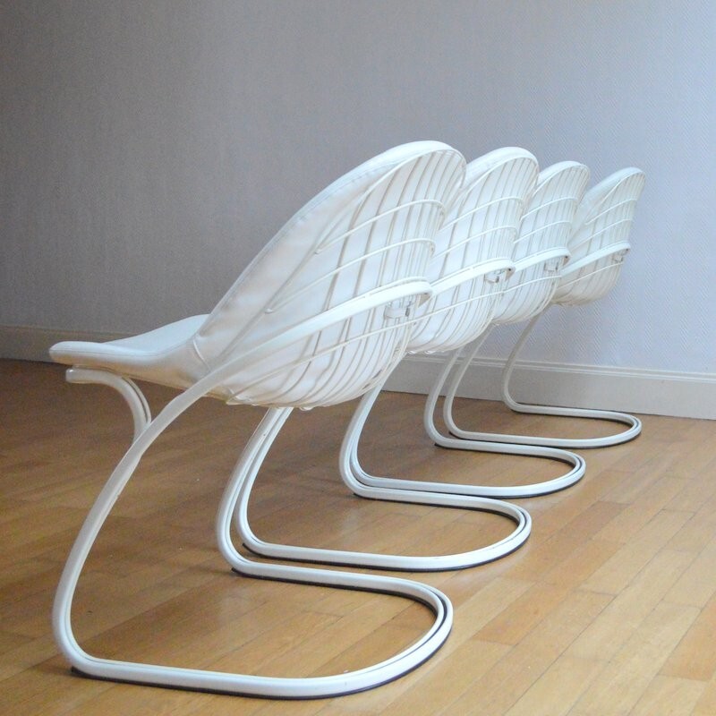 Suite de 4 chaises Sabrina, Gastone RINALDI - 1970