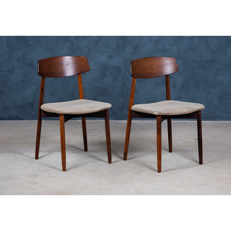 Set of 4 vintage rosewood chairs by Harry Østergaard for Randers Møbelfabrik, 1960