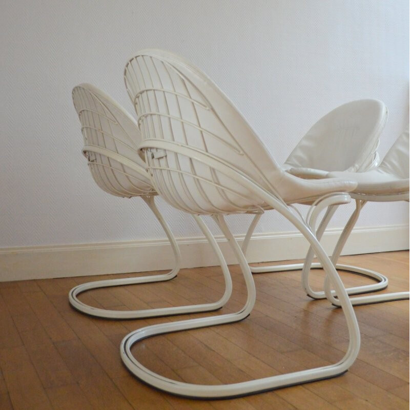 Set of 4 Sabrina chairs, Gastone RINALDI - 1970s
