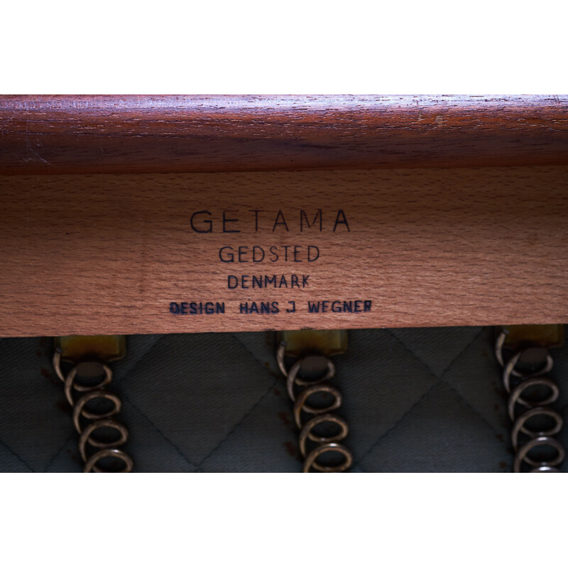 Cadeirão de teca Vintage Ge320 de Hans J. Wegner para Getama, Dinamarca 1960