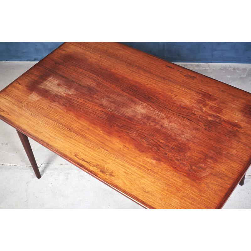 Vintage rosewood extendable dining table by Gunni Omann for Omann Jun Mobelfabrik, 1960s