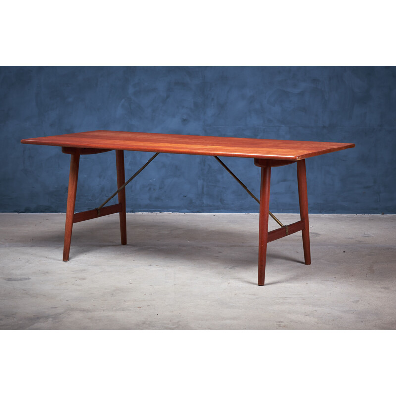 Vintage teak and oak coffee table by Erhard Rasmussen, 1960