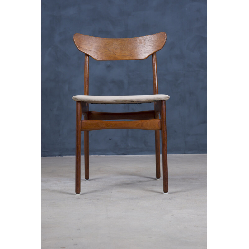 Set of 6 vintage Danish teak dining chairs by Schiønning & Ellegaard for Randers Møbelfabrik, 1960s