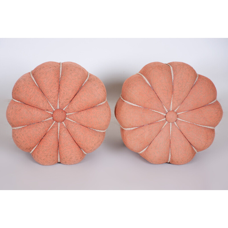 Paire de poufs vintage de Jindrich Halabala pour Up Zavody, 1930