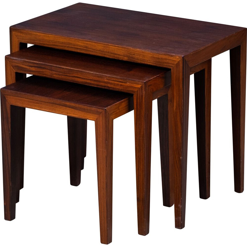 Vintage nesting tables by Severin Hansen for Haslev Møbelsnedkeri, Denmark 1960s