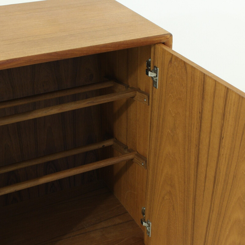 Small Scandinavian shoe cupboard in teak - 1960s