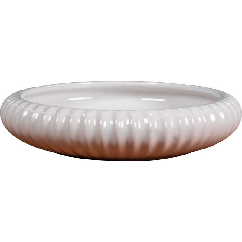 Vintage white bowl "281" by L. Hjorth, Denmark 1960