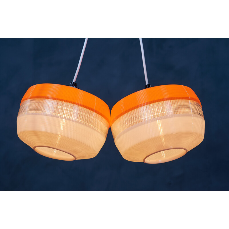 Pair of vintage hanging lamps, The Netherlands 1960