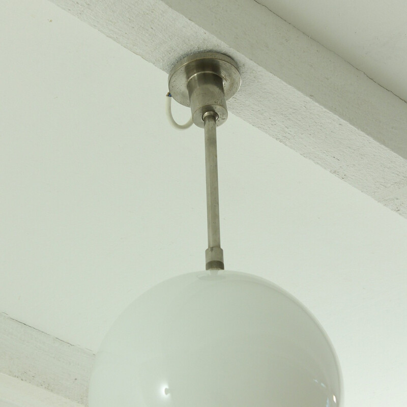 Lampe vintage en verre opaline - 1930