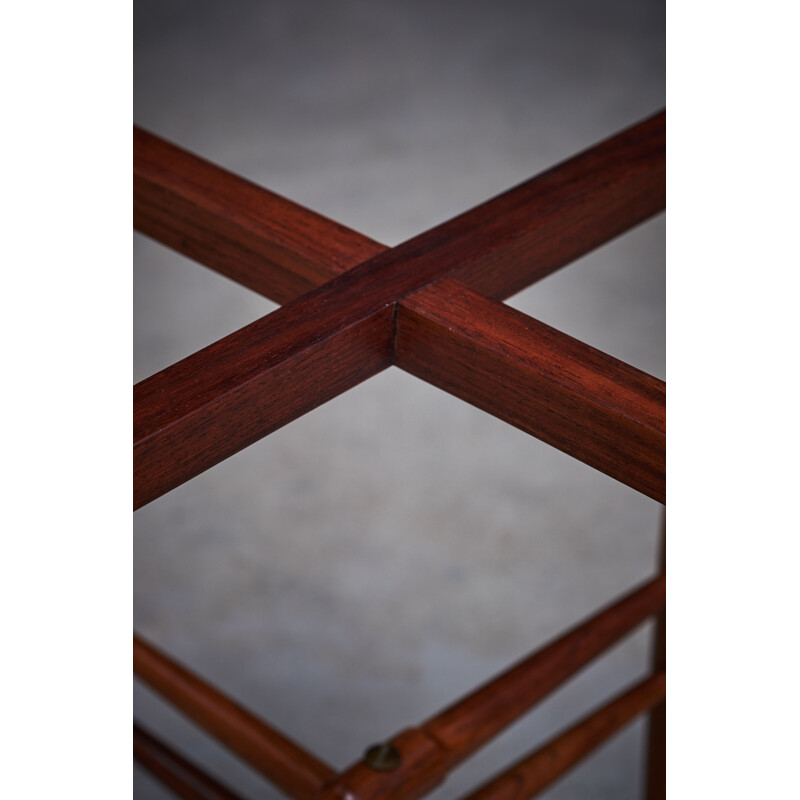 Vintage rosewood ashtray table by Poul Hundevad for Vamdrup, Denmark 1950s