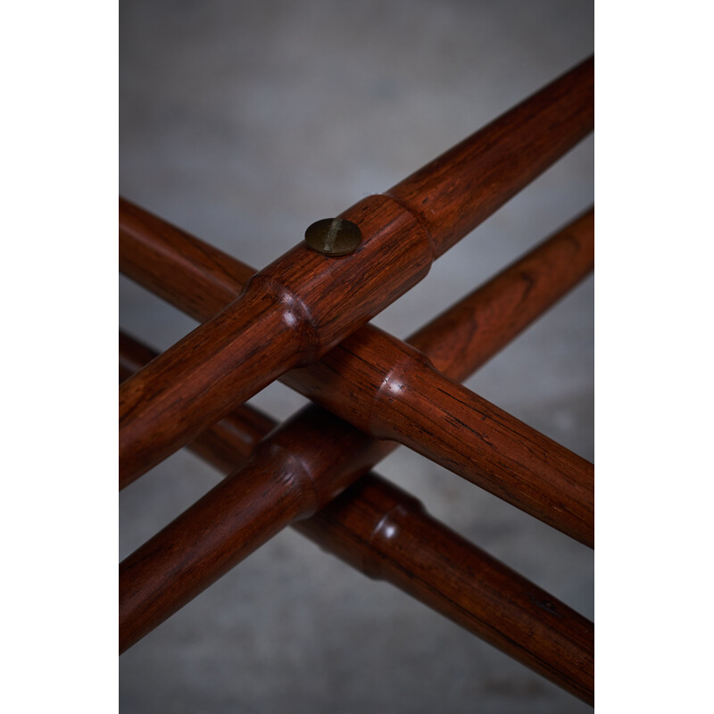 Vintage rosewood ashtray table by Poul Hundevad for Vamdrup, Denmark 1950s