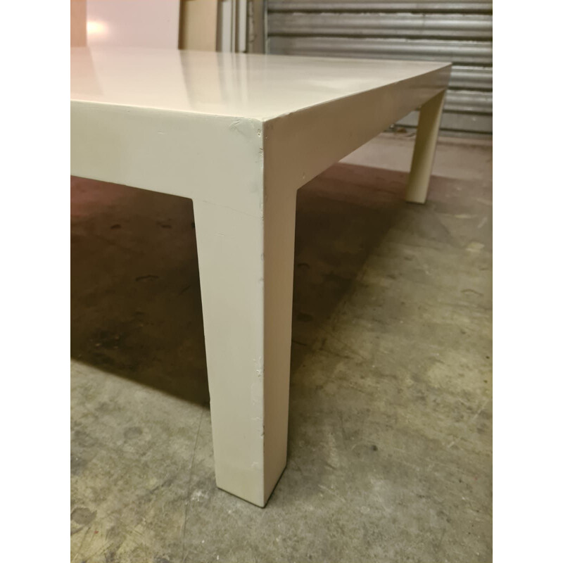 Mesa de centro vintage de madera maciza