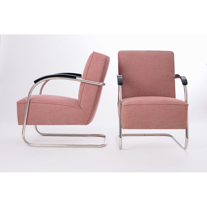 Pair of Mücke & Melder FN 21 armchairs - 1930s 