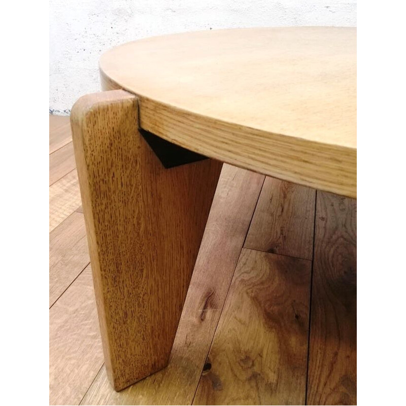 Vintage wooden coffee table by Jean Prouvé for Vitra, 2002s