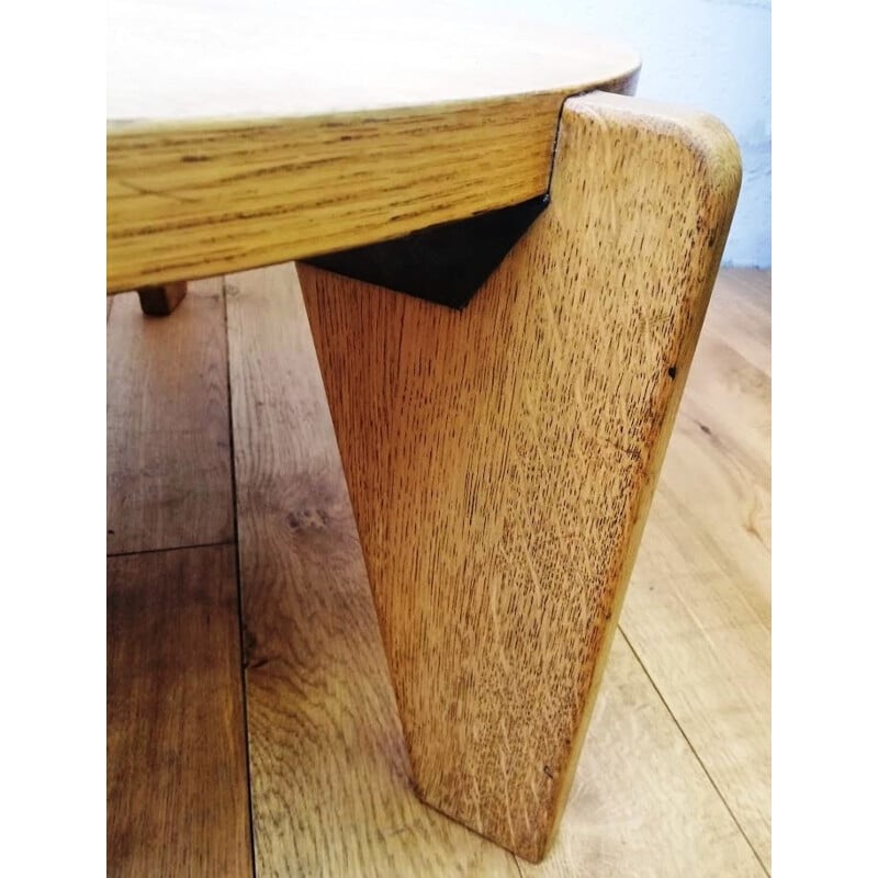 Table basse vintage en bois par Jean Prouvé pour Vitra, 2002