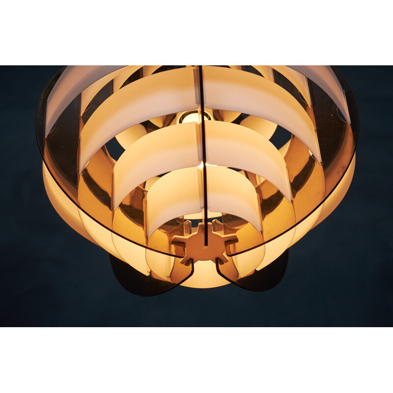 Lámpara de suspensión danesa vintage de Flemming Brylle y Preben Jacobsen
