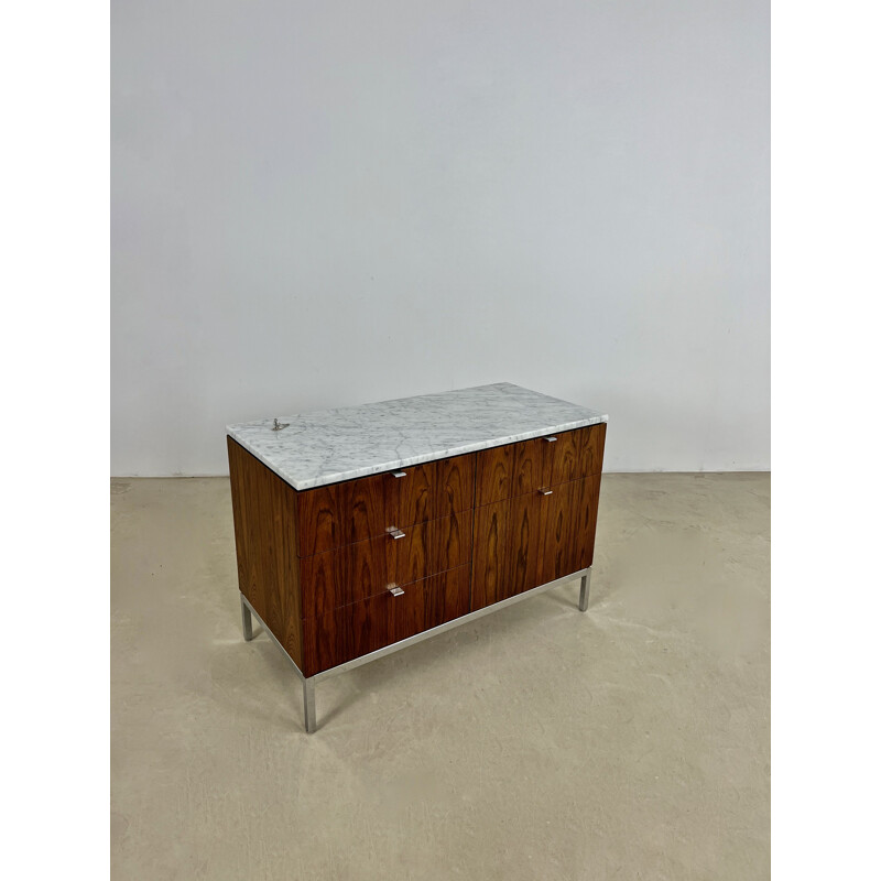 Vintage wooden sideboard by Florence Knoll Bassett for Knoll Inc, 1970s