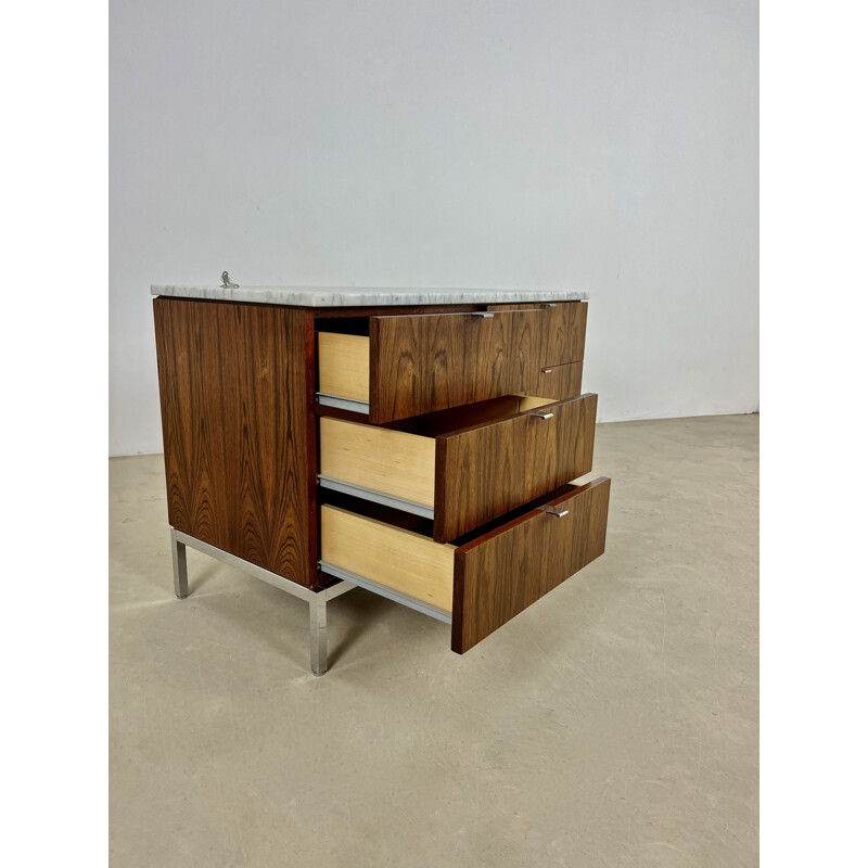 Vintage wooden sideboard by Florence Knoll Bassett for Knoll Inc, 1970s