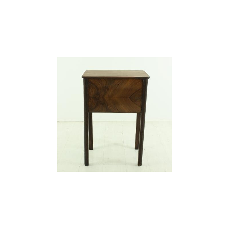 Side table in oak and walnut - 1930s