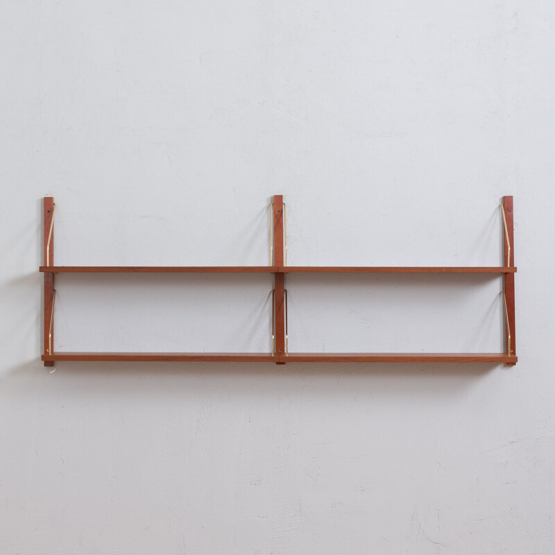 Vintage Cadovius teak wall unit by Preben Sorensen, 1960s