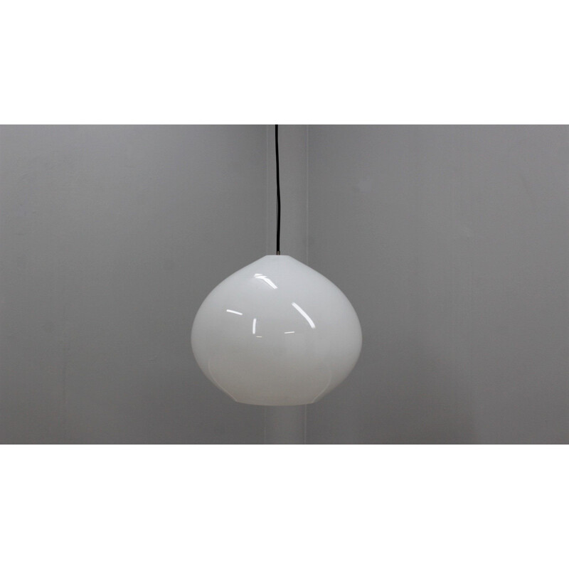 Vintage glass pendant lamp by Alessandro Pianon for Vistosi, 1960s