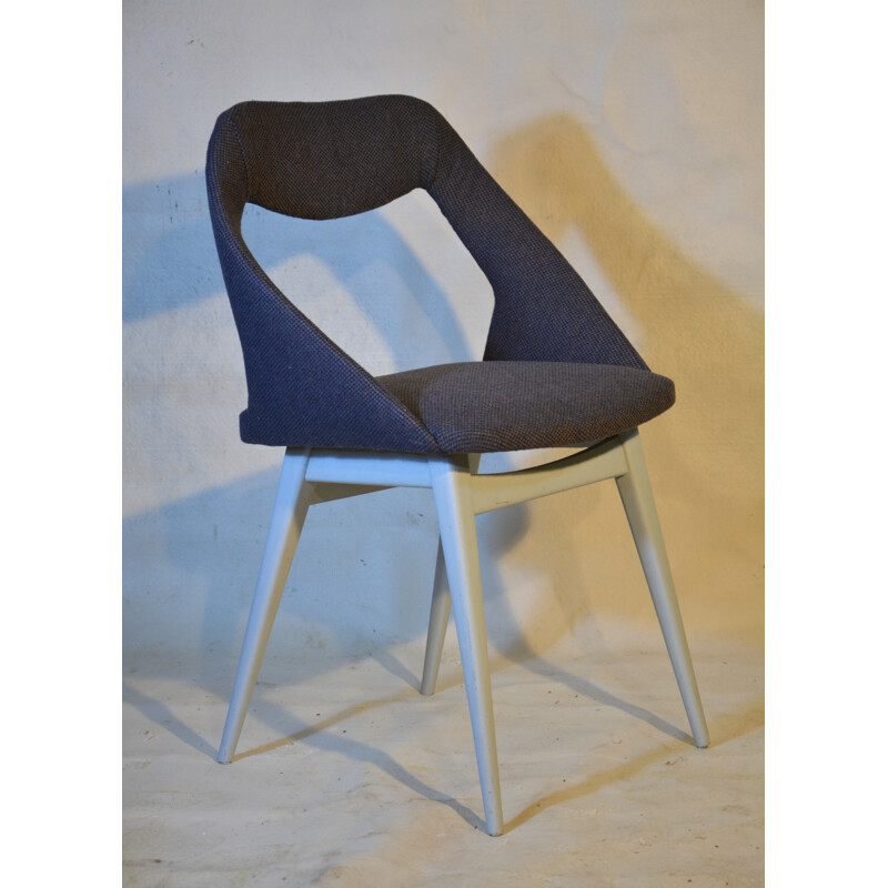 Suite de 4 chaises, Louis PAOLOZZI - années 50 