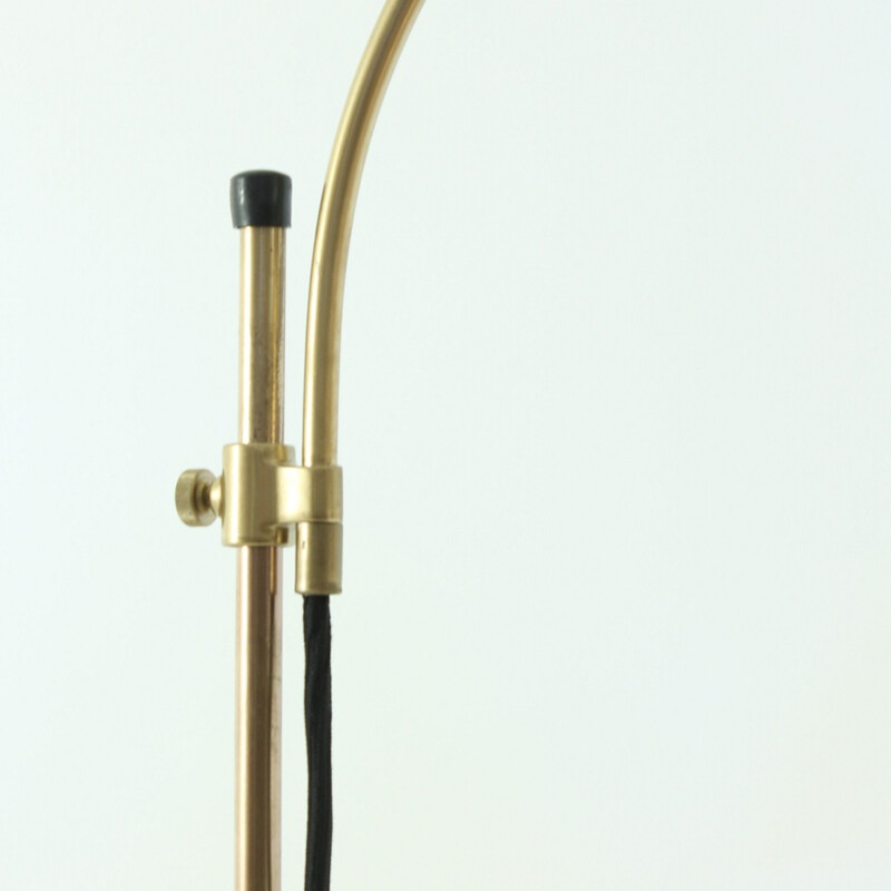 Adjustable floor lamp in brass - 1970s