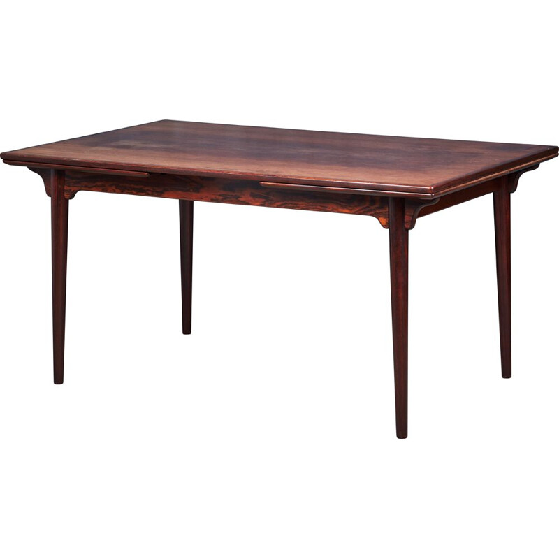 Vintage rosewood extendable dining table by Gunni Omann for Omann Jun Mobelfabrik, 1960s