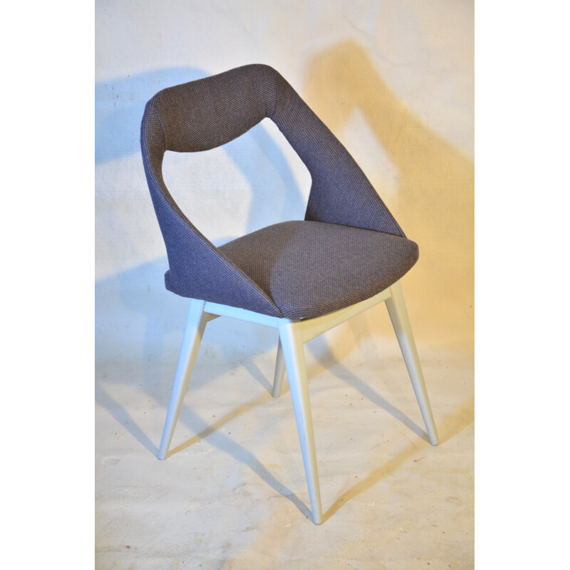 Suite de 4 chaises, Louis PAOLOZZI - années 50 