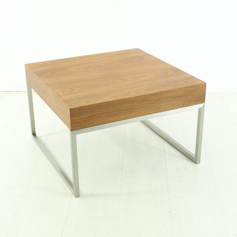 Mid-century teak coffee table in metal - 1960s