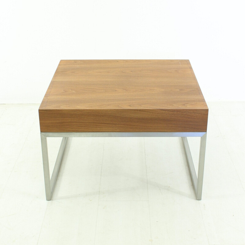 Mid-century teak coffee table in metal - 1960s