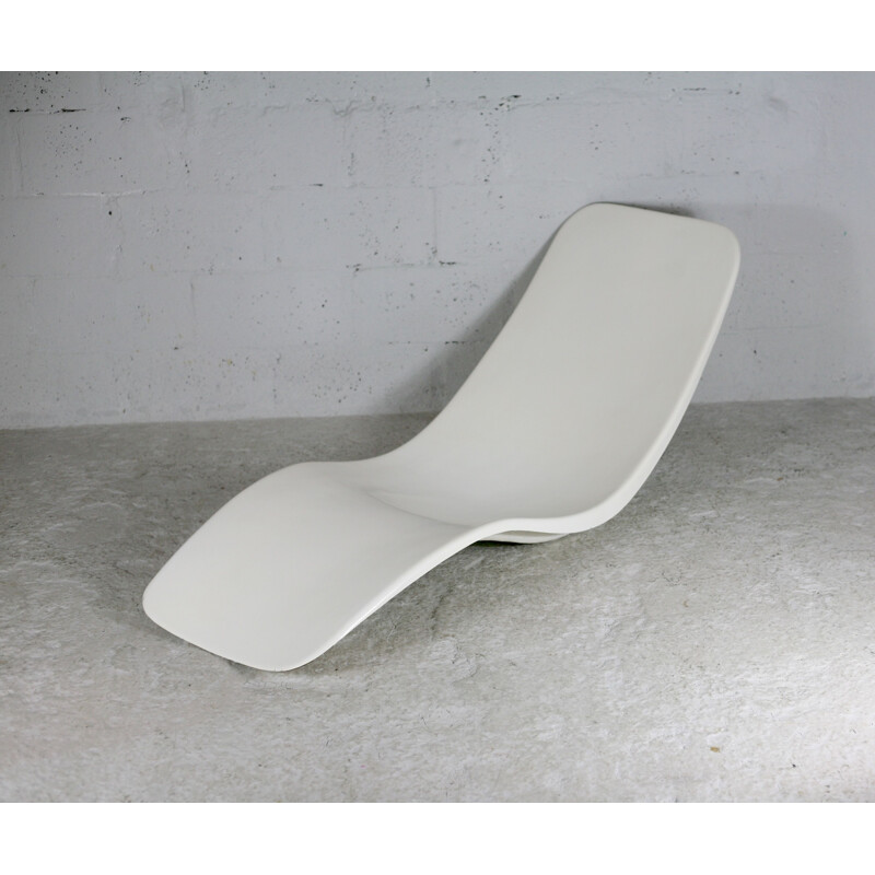 Vintage fiberglass lounge chair by Charles Zublena, 1965