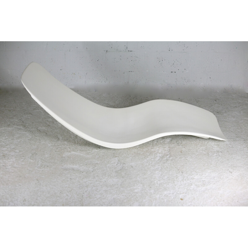 Vintage fiberglass lounge chair by Charles Zublena, 1965