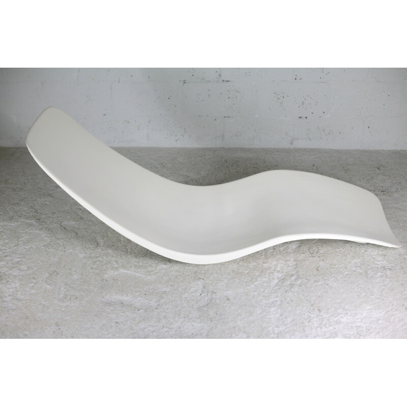 Vintage fiberglass lounge chair by Charles Zublena, 1965