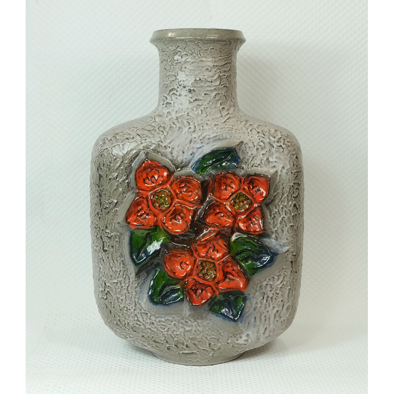 Vase "7761-50" Carstens Keramik en céramique gris - 1970