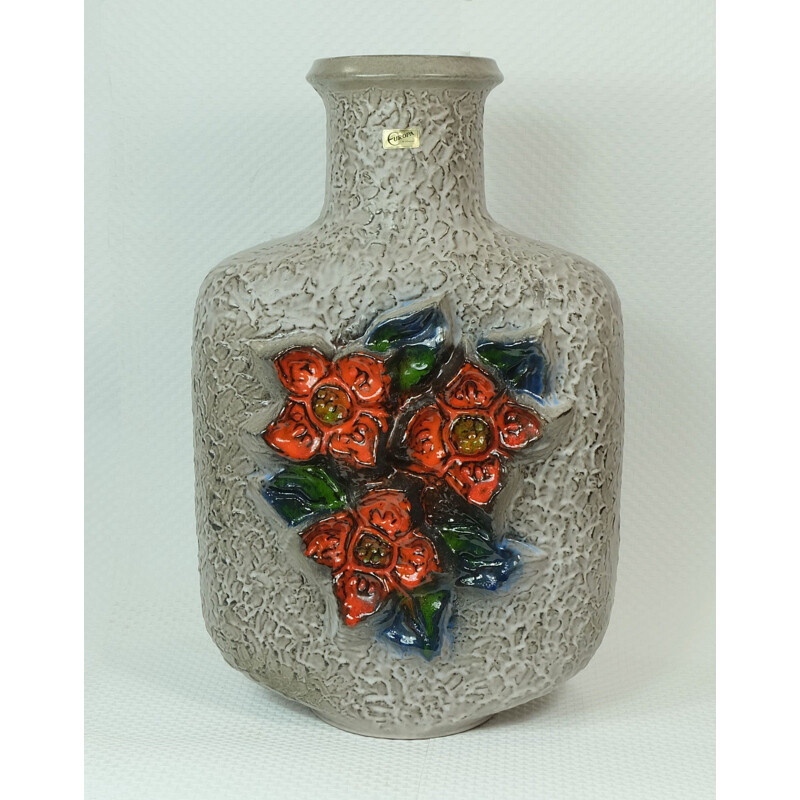 German Carstens Keramik "7761-50" vase in grey ceramic - 1970s