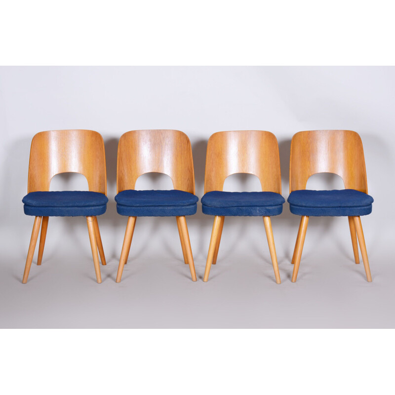 Set of 4 mid century dining chairs by Oswald Haerdtl, 1950s