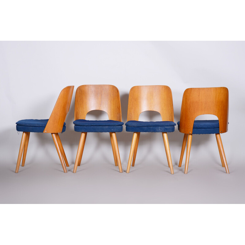 Ensemble de 4 chaises vintage par Oswald Haerdtl, 1950