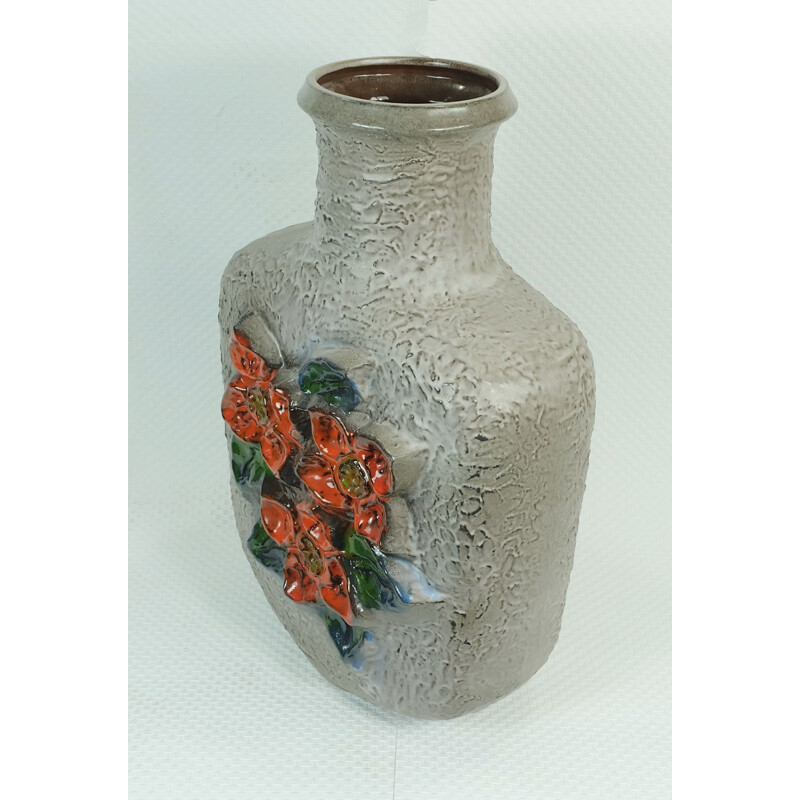 German Carstens Keramik "7761-50" vase in grey ceramic - 1970s