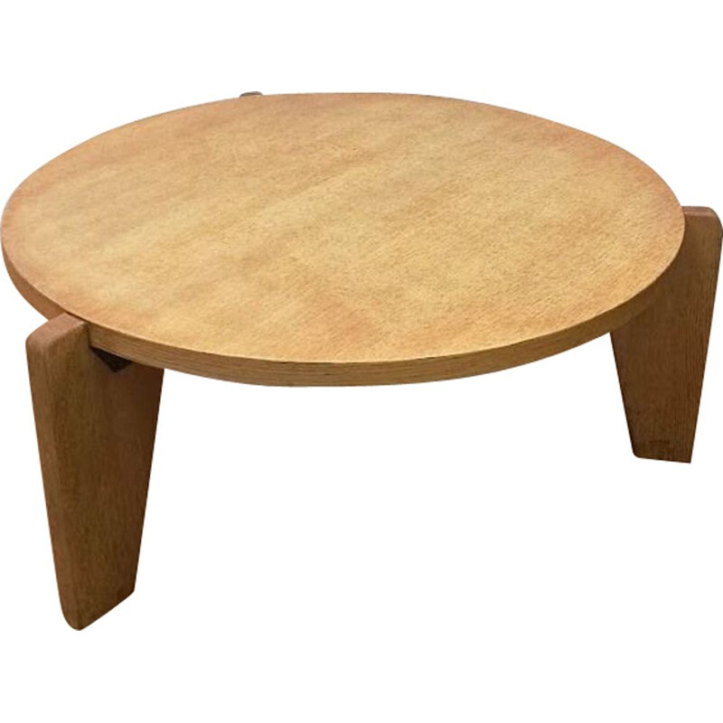 Vintage wooden coffee table by Jean Prouvé for Vitra, 2002s