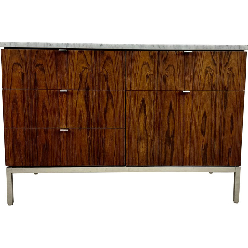 Vintage wooden sideboard by Florence Knoll Bassett for Knoll Inc, 1970s