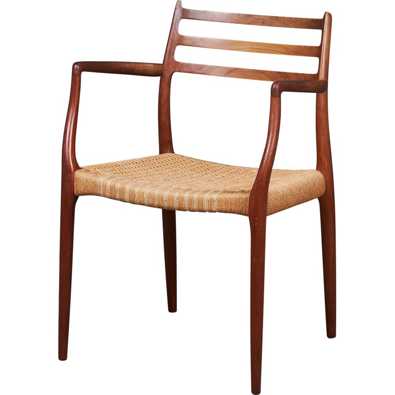 Fauteuil vintage modèle 62 en teck de Niels Otto Møller, Danemark 1960