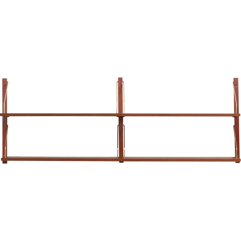 Vintage Cadovius teak wall unit by Preben Sorensen, 1960s