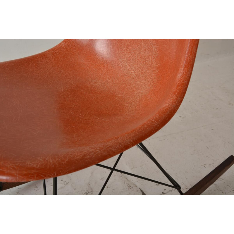 Sedia a dondolo vintage "Rsr Chair" di Ray e Charles Eames per Herman Miller